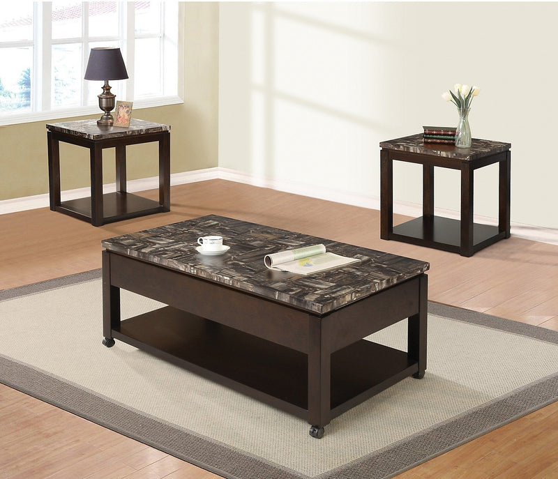 Sicily End Table – Brown