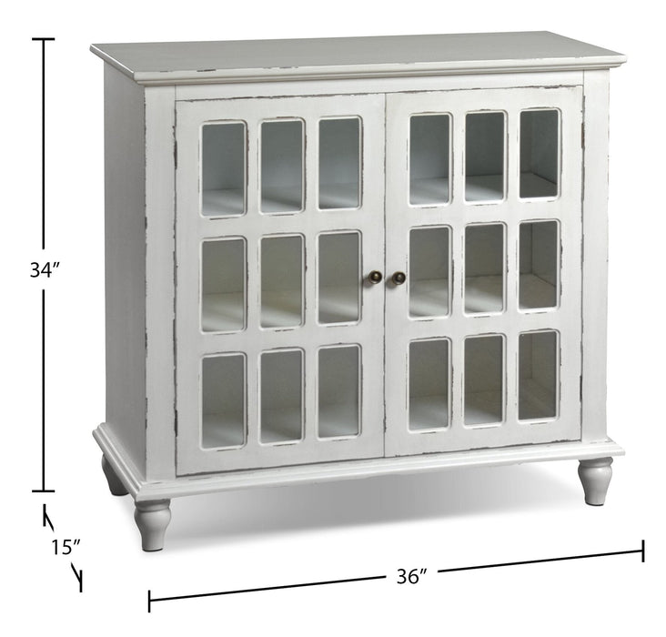 Bray Accent Cabinet - Antique Ivory