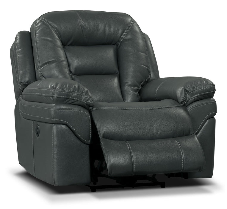 Leo Leath-Aire® Fabric Power Recliner - Grey