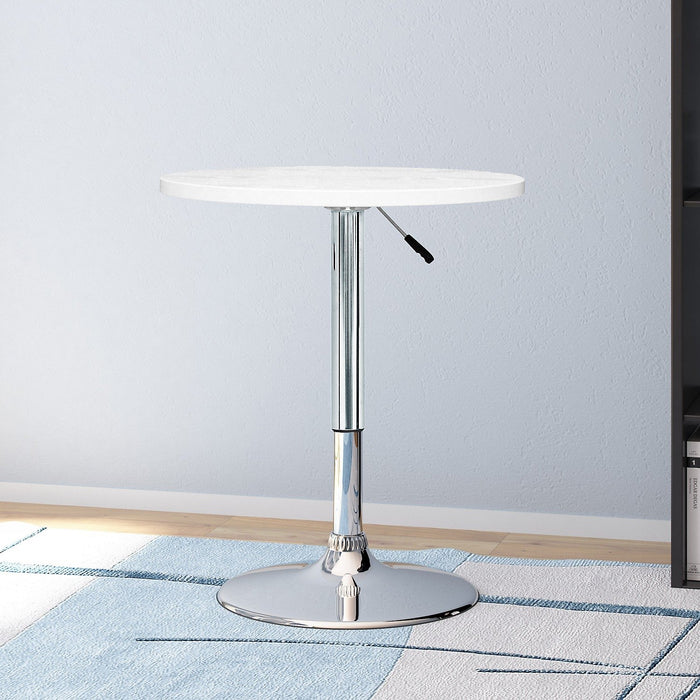 Adjustable Bar-Height Lift Table - White