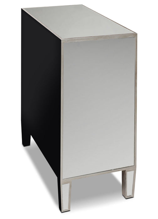 Enna 32\" Accent Cabinet - Antiqued Silver