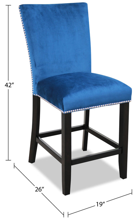 Cami Counter-Height Dining Chair - Blue