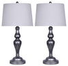 Vintage Metal 2-Piece Table Lamp Set