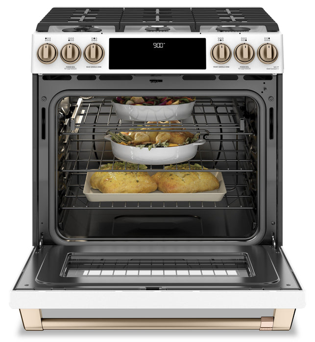 Café 30\" Slide-In Dual-Fuel Convection Range - CC2S900P4MW2