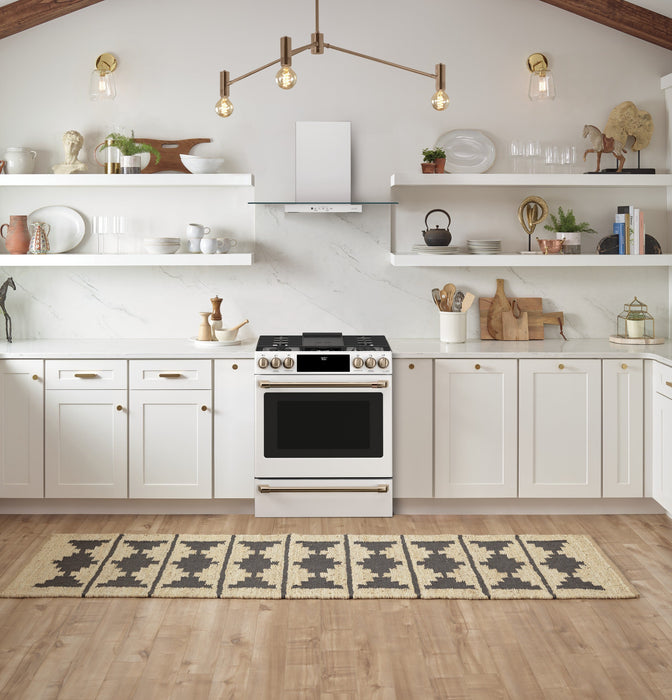 Café 30\" Slide-In Dual-Fuel Convection Range - CC2S900P4MW2