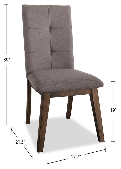 Chelsea Fabric Dining Chair – Brown