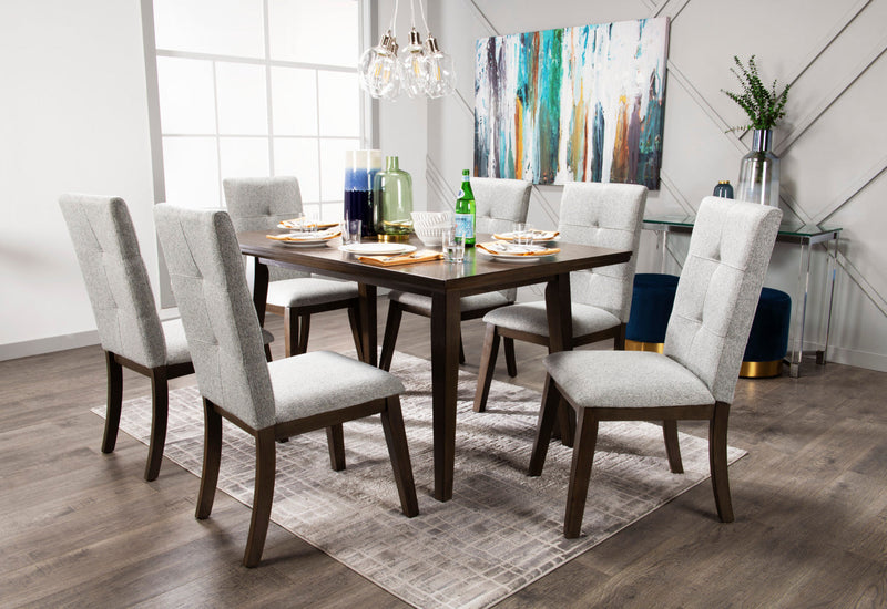 Chelsea 7-Piece Dining Package - Grey Brown