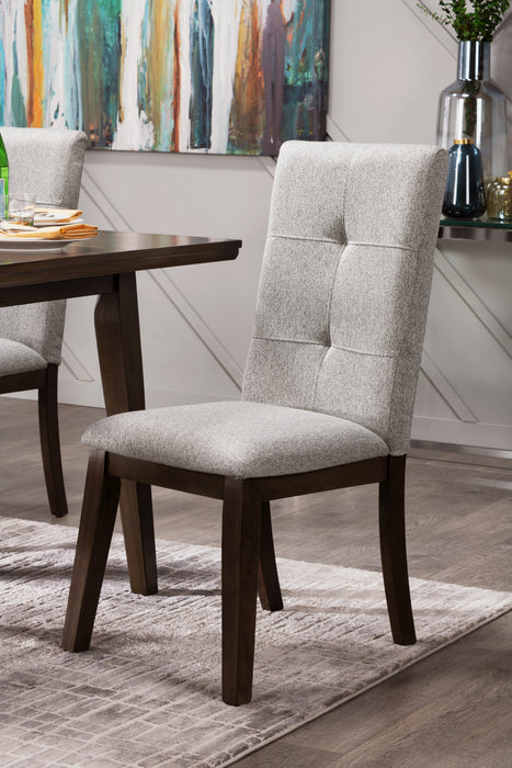 Chelsea Fabric Dining Chair - Grey Brown