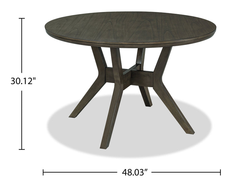Chelsea Round Dining Table - Grey Brown