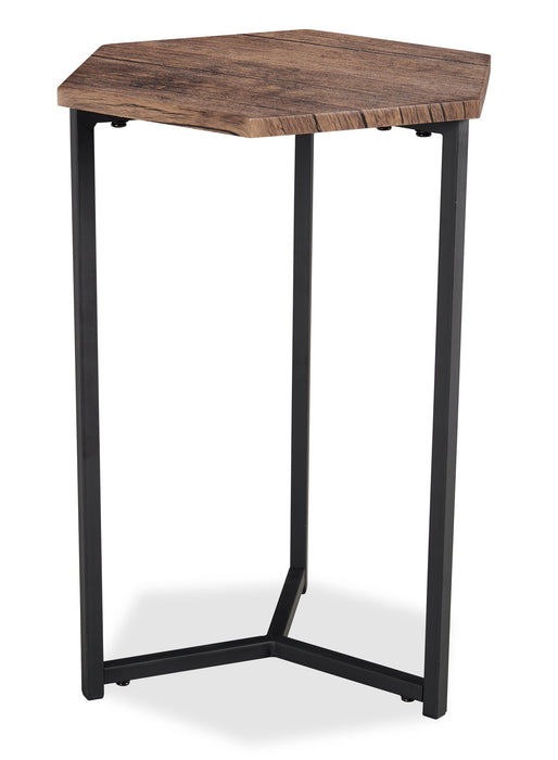 Cleo 3-Piece Chairside Table Package - Brown  