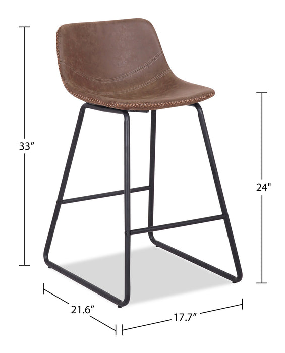 Coty Counter-Height Chair - Brown