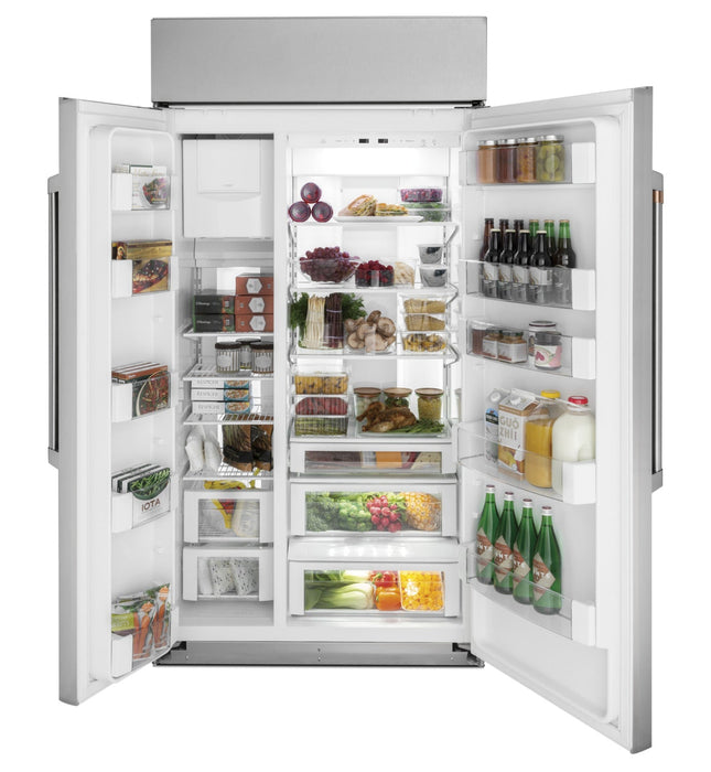 Café 48\" Built-In 29.5 Cu. Ft. Smart Side-by-Side Refrigerator - CSB48WP2NS1
