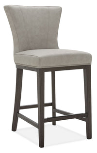 Quinn Counter-Height Stool with Vegan Leather Fabric, 26