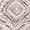 Distressed Medallion Accent Pillow – Off-White, Blue and White