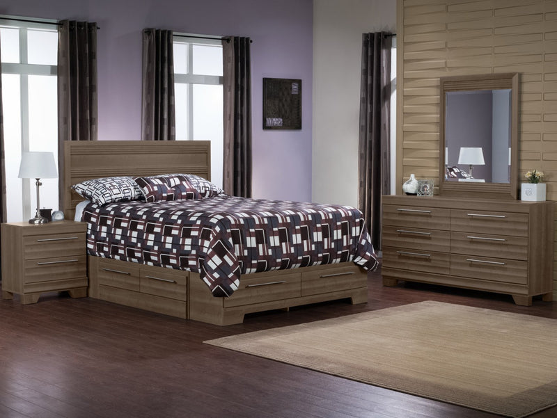 Olivia 6-Piece Full Storage Bedroom Package - Grey