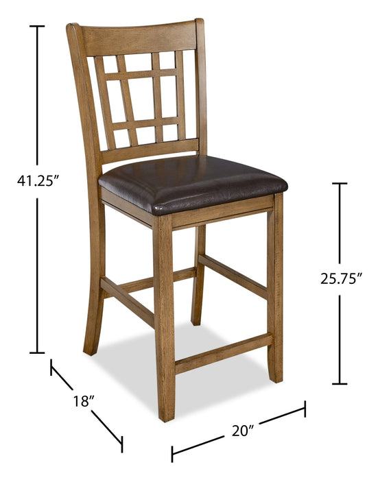Dena Counter-Height Dining Chair - Walnut