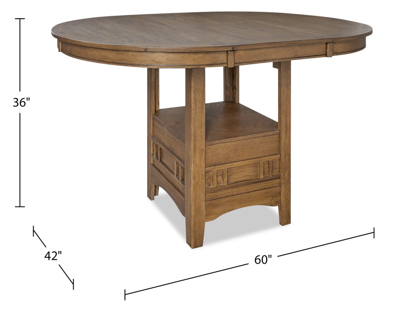 Dena Counter-Height Dining Table - Walnut