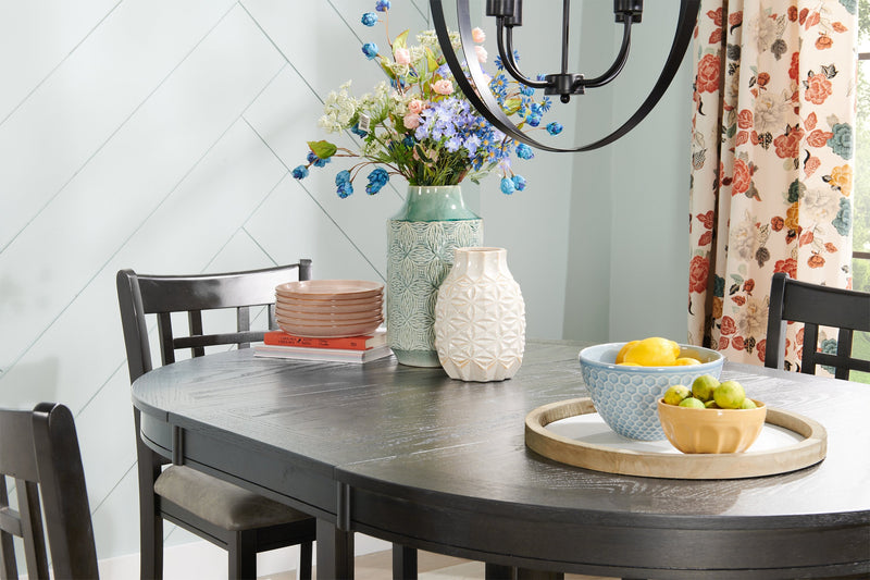 Dena 5-Piece Counter-Height Dining Package - Grey-Brown