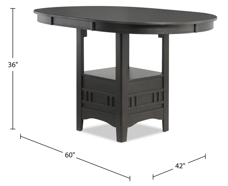 Dena Counter-Height Dining Table - Grey-Brown