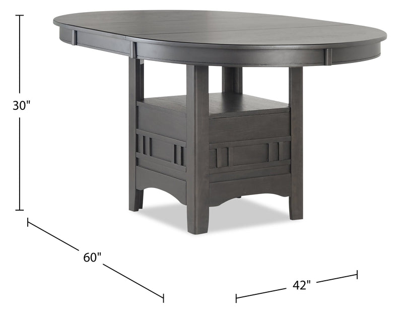 Dena Dining Table - Grey-Brown