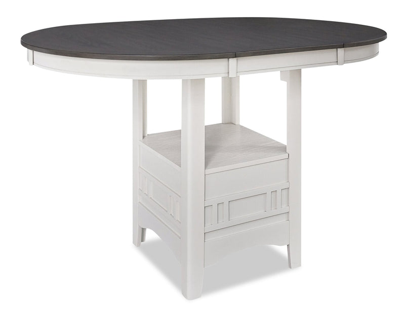 Dena Counter-Height Dining Table - White and Grey