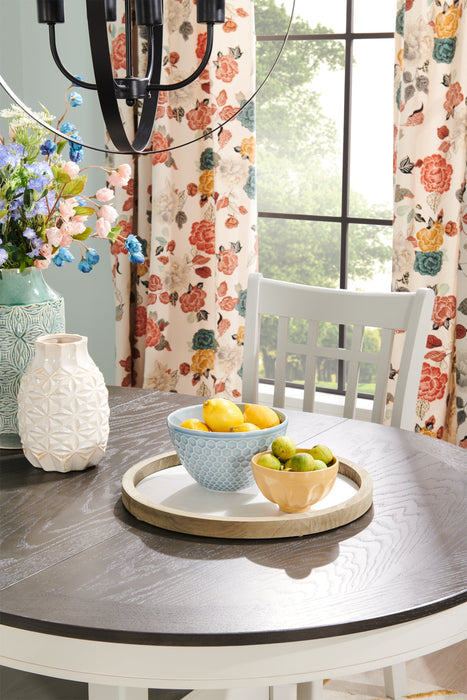 Dena Counter-Height Dining Table - White and Grey