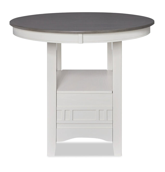 Dena Counter-Height Dining Table - White and Grey