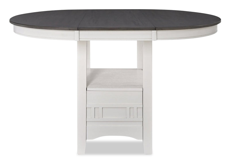 Dena Counter-Height Dining Table - White and Grey