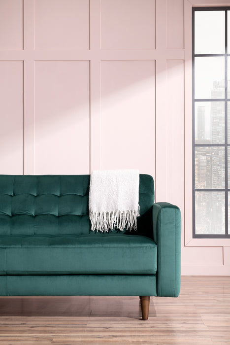 Devlin Velvet Sofa - Green