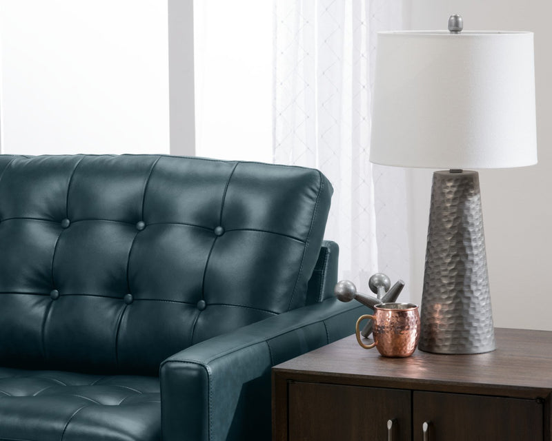 Vintage Hammered Metal Table Lamp
