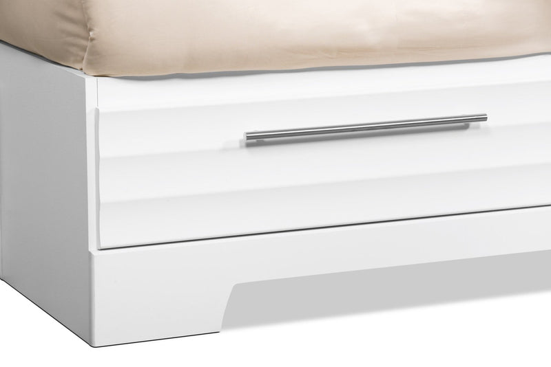 Olivia Queen Storage Bed - White