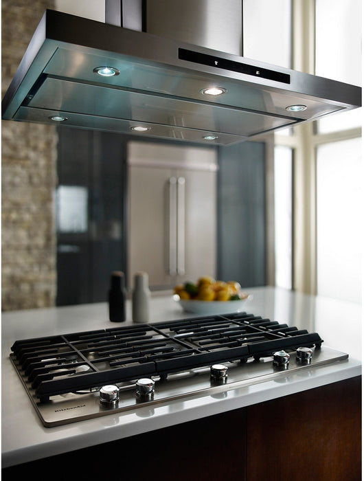 KitchenAid 30\" 5- Burner Gas Cooktop with Griddle – Stainless Steel