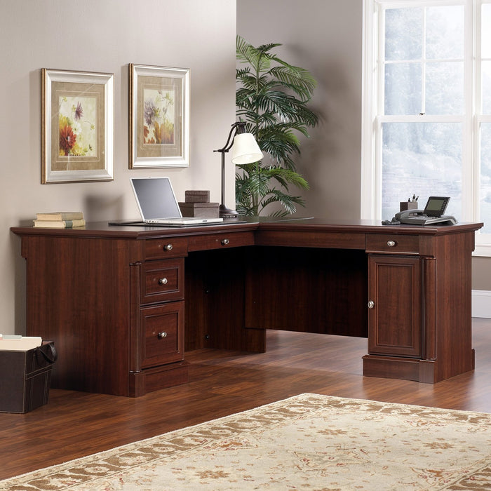 Palladia L-Shaped Desk – Select Cherry
