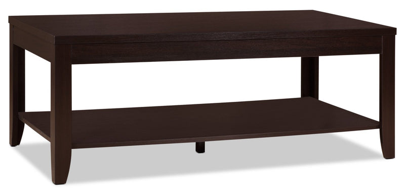 Aspen 3-Piece Coffee and Two End Tables Package - Espresso