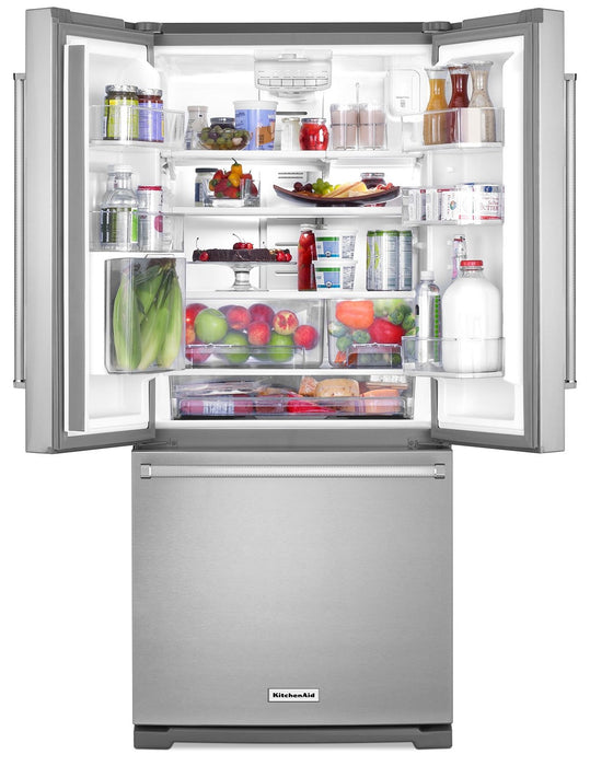 KitchenAid 19.7 Cu. Ft. French-Door Refrigerator with Interior Water Dispenser - Stainless Steel