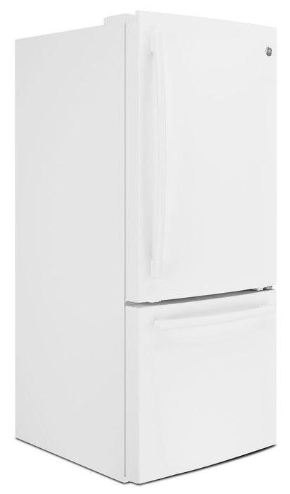 GE 20.9 Cu. Ft. Bottom-Freezer Refrigerator – GDE21DGKWW
