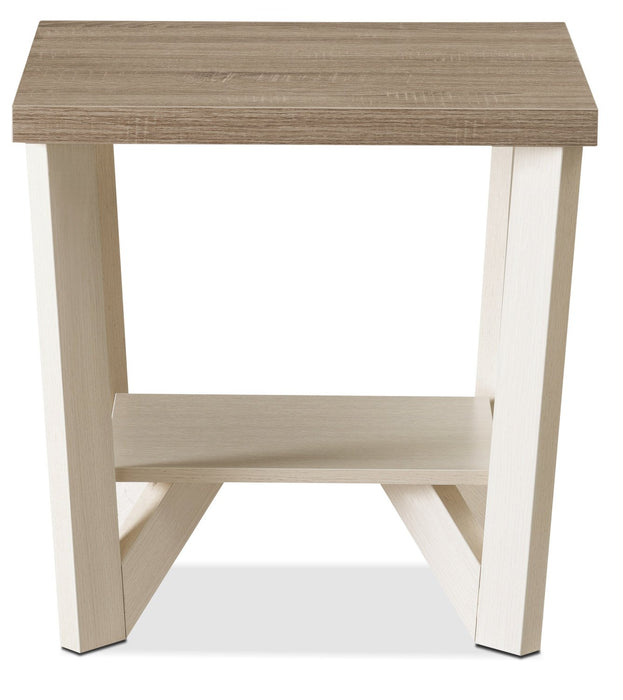Arika 3-Piece Coffee and Two End Tables Package - Ivory