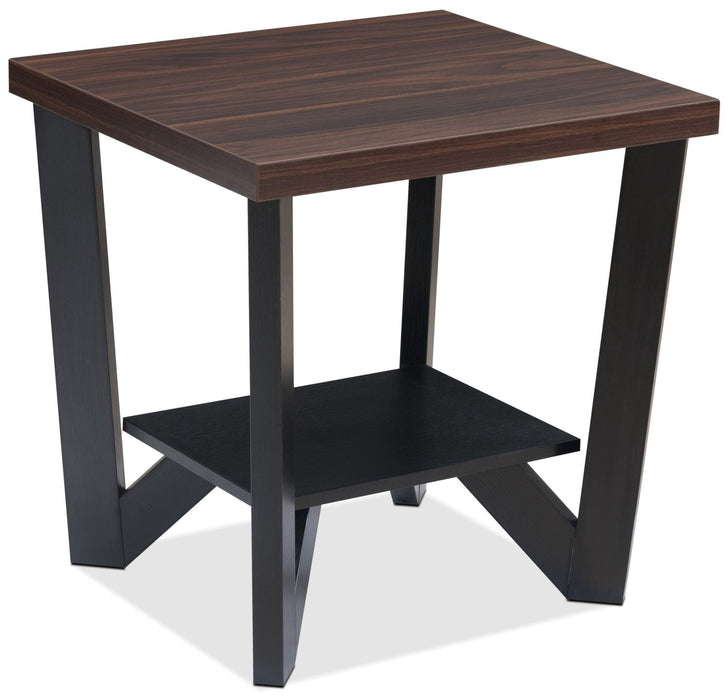 Arika 3-Piece Coffee and Two End Tables Package - Black