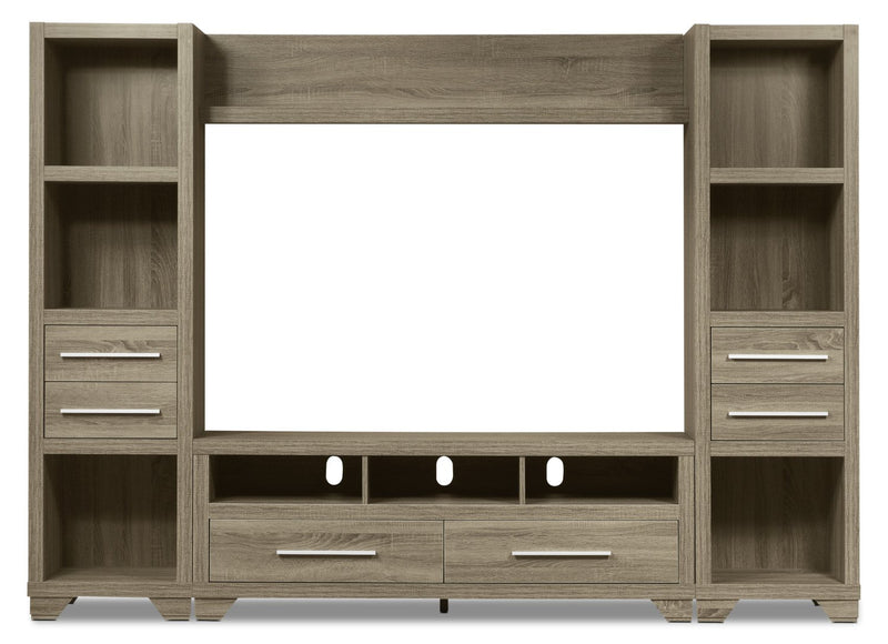 Glendale 4-Piece Entertainment Centre with 60\" TV Opening – Grey