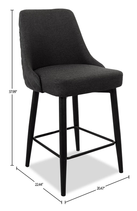 Eden Counter-Height Stool - Charcoal