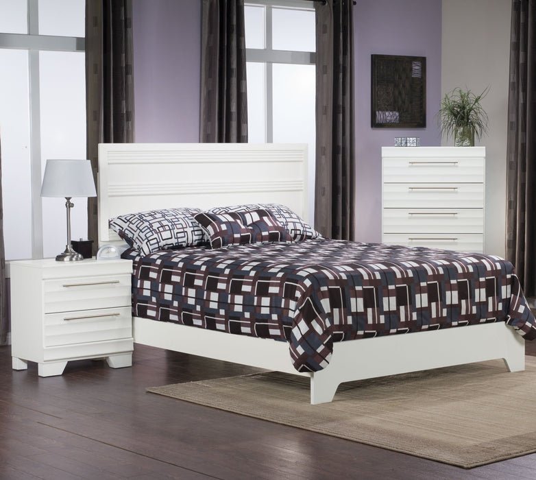 Olivia Queen Bed - White