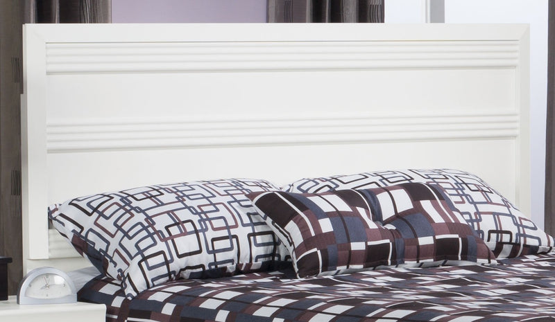 Olivia Queen/Full Headboard - White