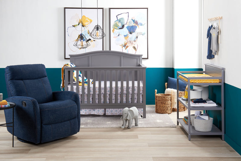 Emerson 4-in-1 Convertible Crib - Dove Grey