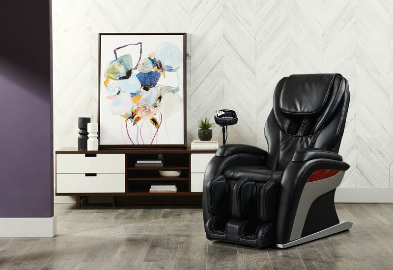Panasonic Urban Collection High-Quality Synthetic Leather Massage Power Recliner - Black