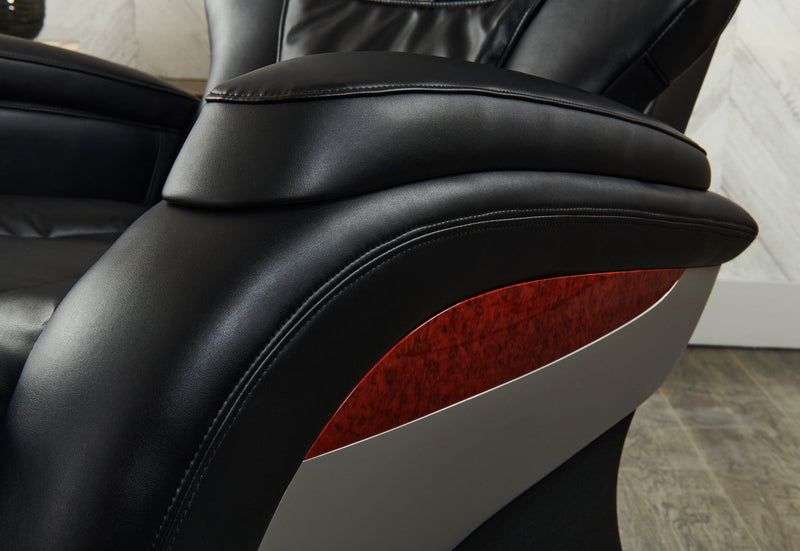 Panasonic Urban Collection High-Quality Synthetic Leather Massage Power Recliner - Black