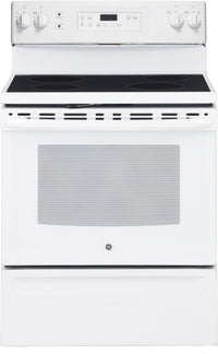 GE 5.3 Cu. Ft. Electric Range with Self Clean and 4 Burners - White - JCB630DKWW 
