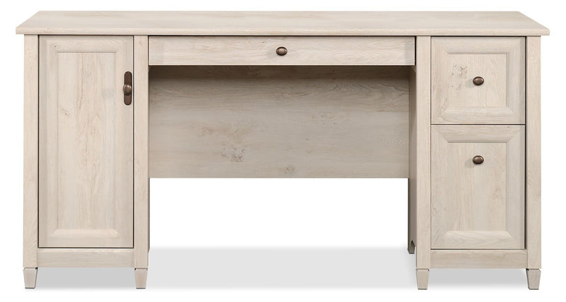 Edge Water Computer Desk - Chalked Chestnut