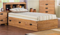 Driftwood Mates Twin Platform Bed with Headboard