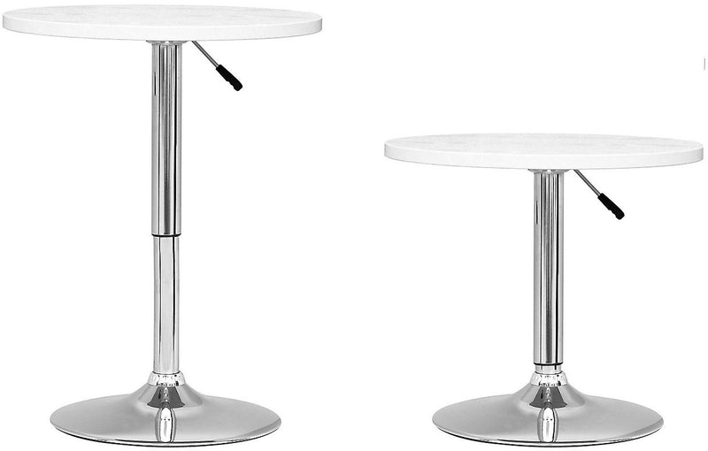 Adjustable Bar-Height Lift Table - White