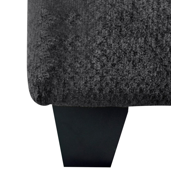 Febe Chenille Queen-Size Sofa Bed - Charcoal
